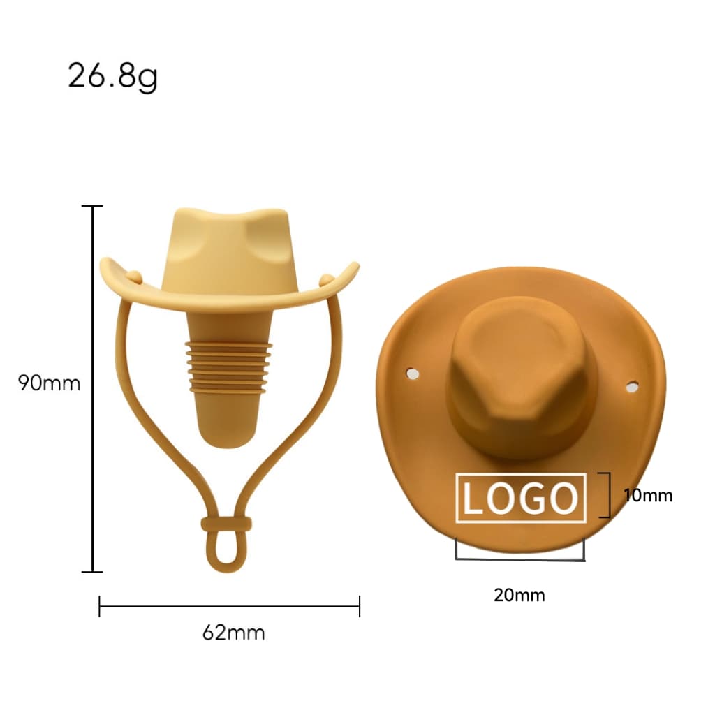 Pad Printing Cowboy Hat Wine Stopper