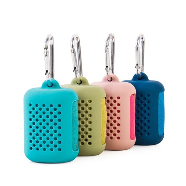 Portable Silicone Sleeve Folding Fast Drying Towel Storage