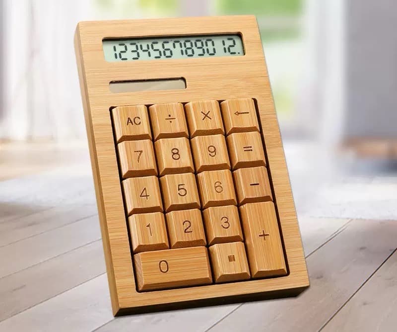 Wooden Solar Calculator