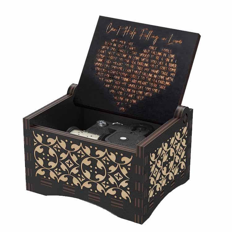 Natural Color Wooden Music Box