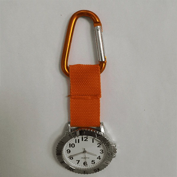 Carabiner Lanyard Key Chain with Clock