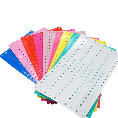 L-shaped PVC wristband