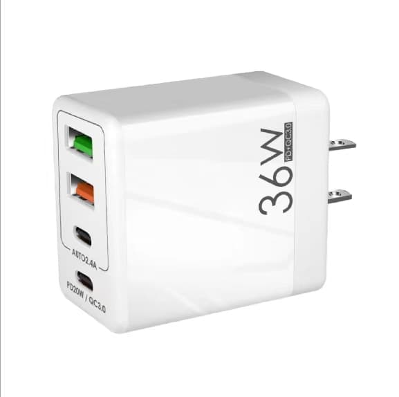2 USB 2 PD Fast Charger