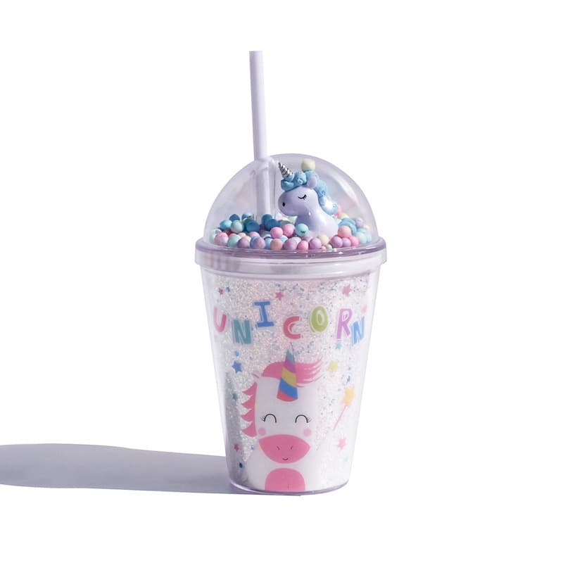 Tumbler with character in lid