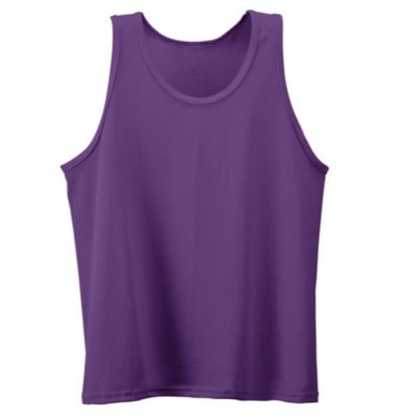 unisex purple tank top
