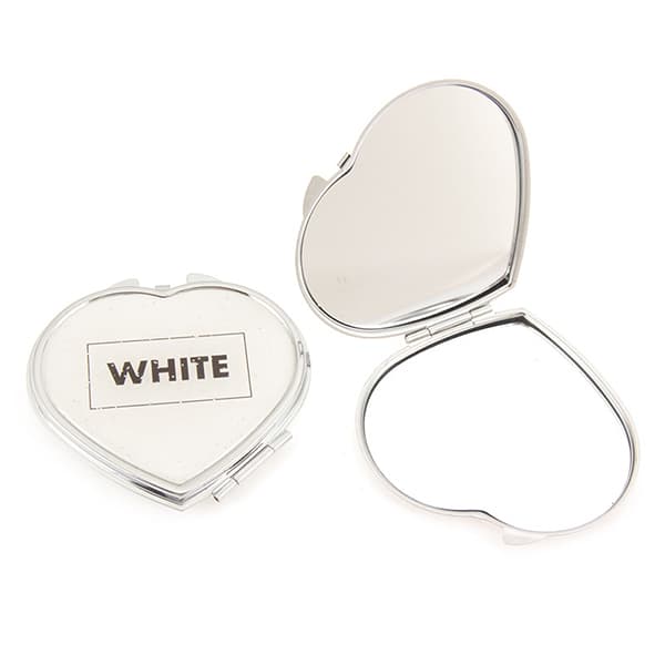 Heart-Shaped Compact Mirror
