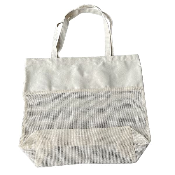 Mesh cotton tote bag