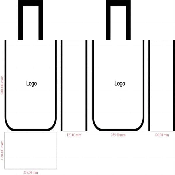 Nonwoven laminated totes